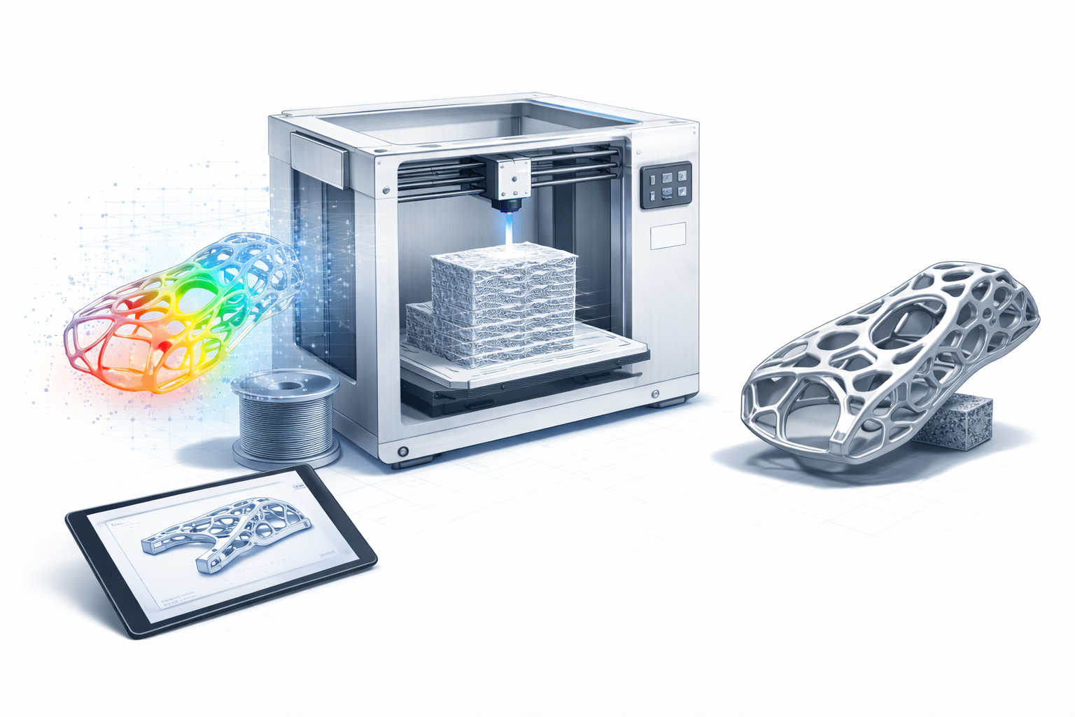 Technical 3D illustration 4